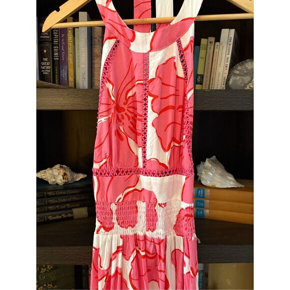 Abel The Label x Anthropologie Rumi Tie Back Maxi Dress Size Medium - Picture 9 of 9
